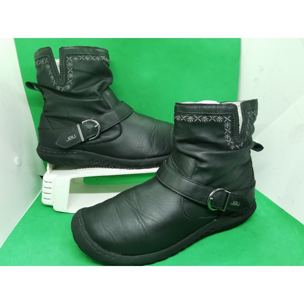 JBU By Jambu Dottie Water Resistant Black Ankle Boots Side Zip Size 9 M - Picture 14 of 16